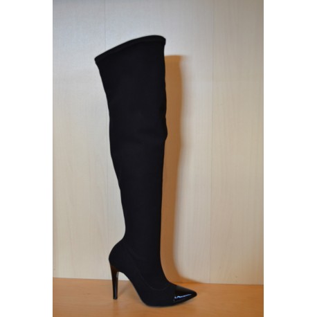 Black Leather Black Boots