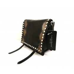 Leather Bag TS54-31 Colour Python Black