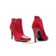 Suedette Heel Ankle Boots