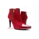 Suedette Heel Ankle Boots