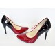 Black & Burgundy High Heels
