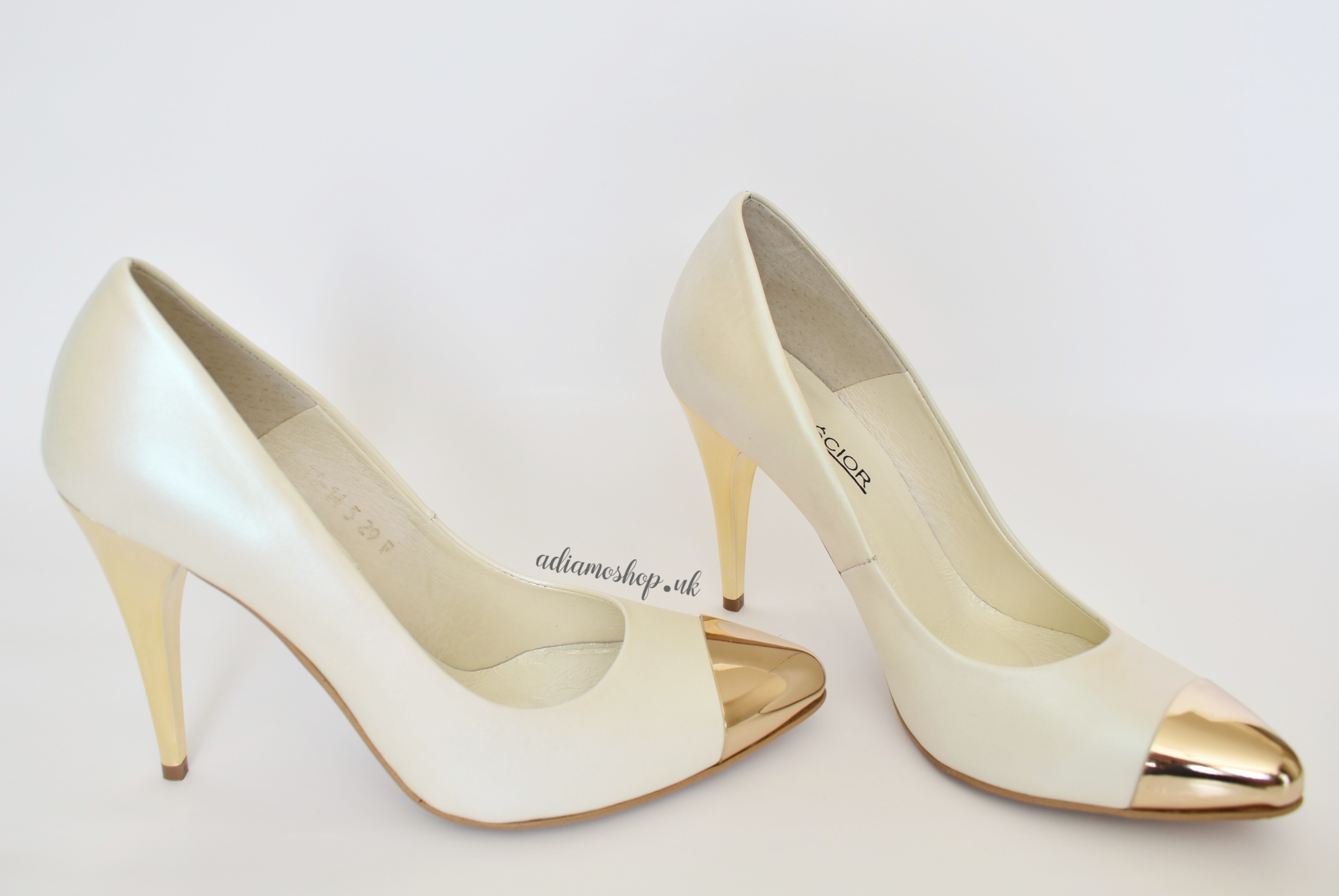pearl high heels